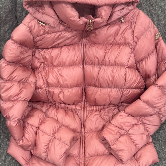 Michael Kors Dusty Rose Puffer Jacket - Picture 1 of 6